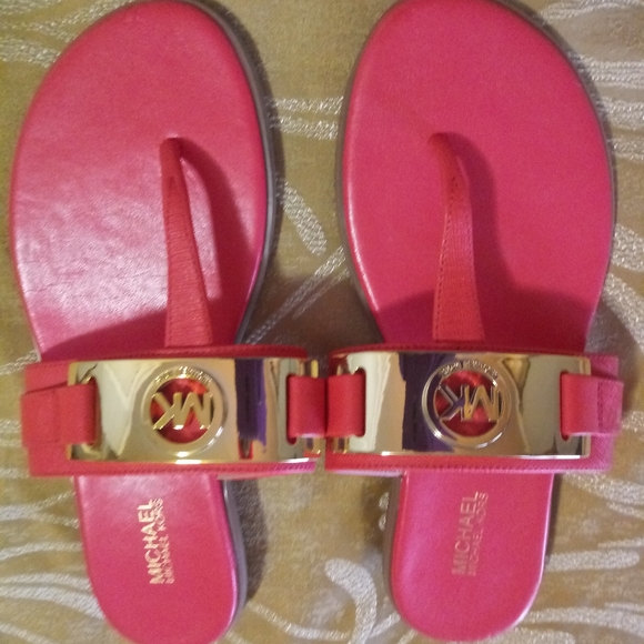 michael kors coral sandals